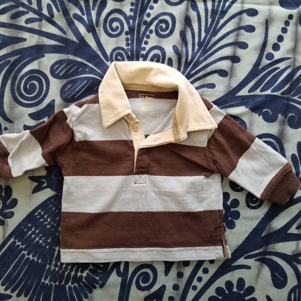 LL Bean baby long sleeve Polo shirt